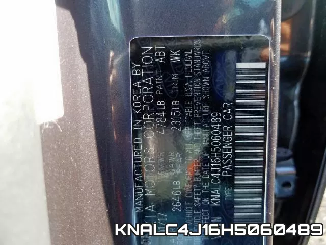 KNALC4J16H5060489 фото 2