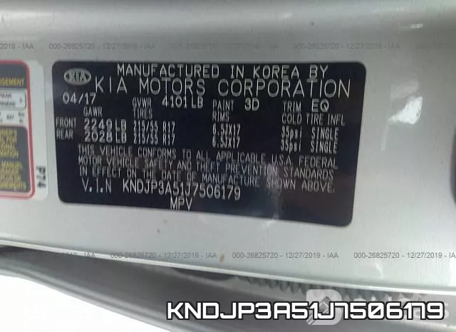 KNDJP3A51J7506179 фото 10