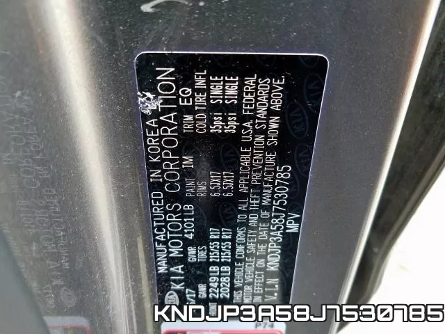 KNDJP3A58J7530785 фото 2