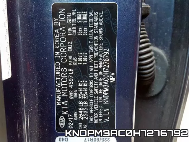 KNDPM3AC0H7276792 фото 2
