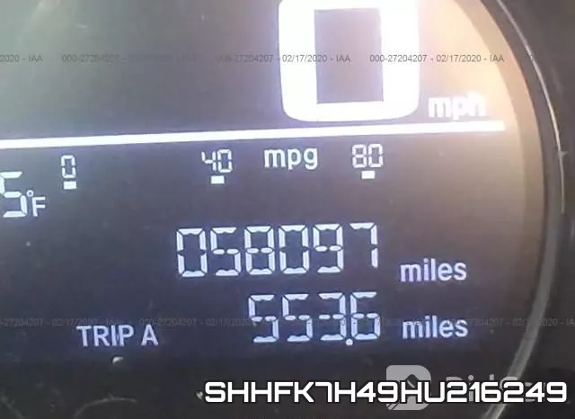 SHHFK7H49HU216249 фото 8