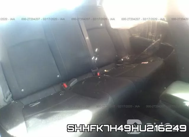 SHHFK7H49HU216249 фото 9
