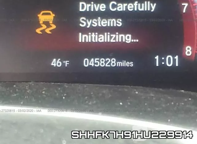 SHHFK7H91HU229914 фото 8