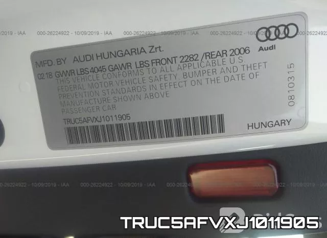 TRUC5AFVXJ1011905 фото 10