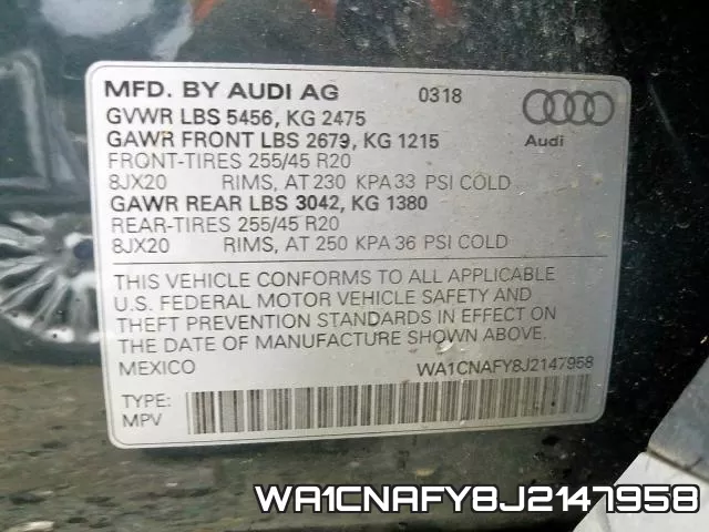 WA1CNAFY8J2147958 фото 2