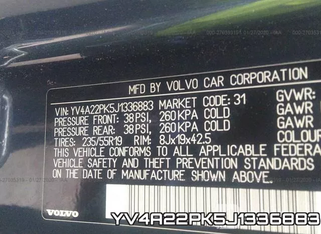 YV4A22PK5J1336883 фото 10
