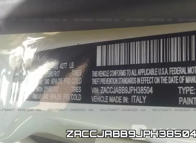 ZACCJABB9JPH38504 фото 10