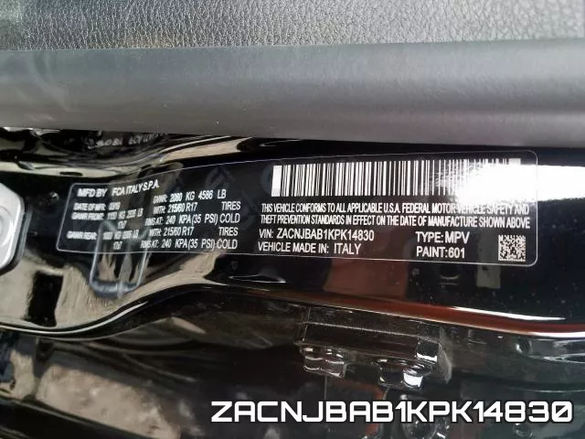ZACNJBAB1KPK14830 фото 2