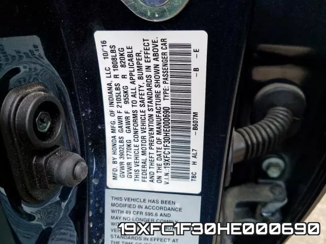 19XFC1F30HE000690 фото 2