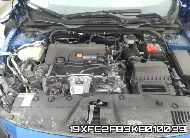19XFC2F83KE010039 фото 2
