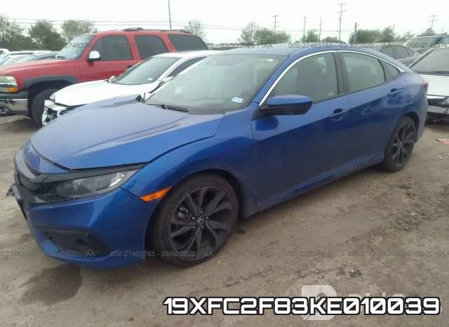 19XFC2F83KE010039 фото 3