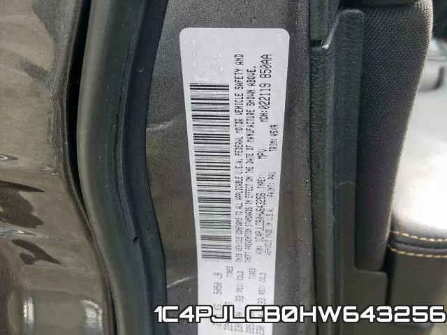 1C4PJLCB0HW643256 фото 2