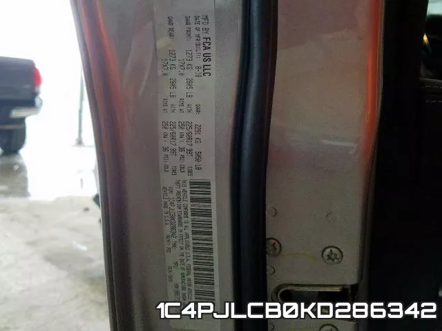 1C4PJLCB0KD286342 фото 2