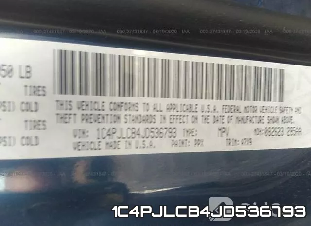 1C4PJLCB4JD536793 фото 10