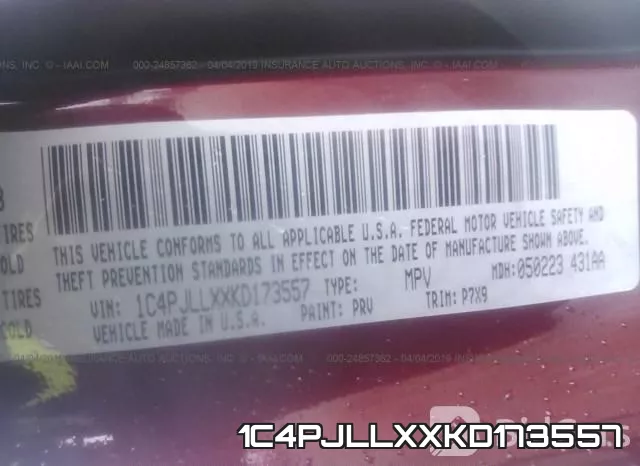 1C4PJLLXXKD173557 фото 10