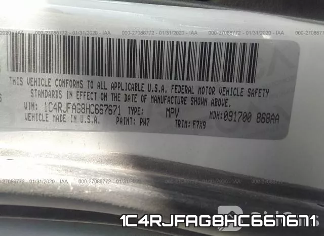 1C4RJFAG8HC667671 фото 10