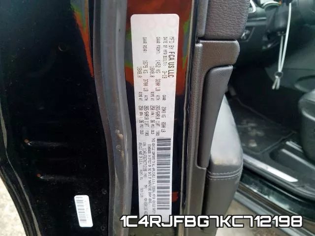 1C4RJFBG7KC712198 фото 2