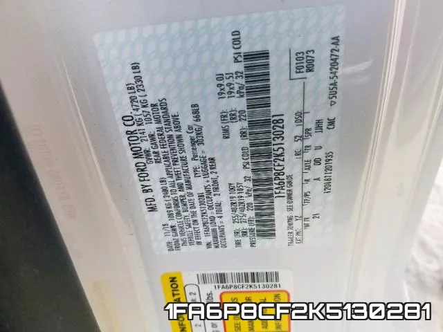 1FA6P8CF2K5130281 фото 2