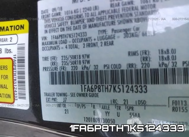 1FA6P8TH7K5124333 фото 10