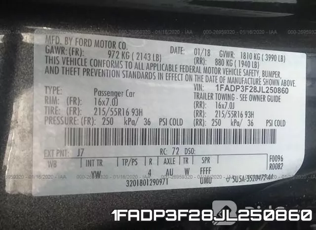 1FADP3F28JL250860 фото 10