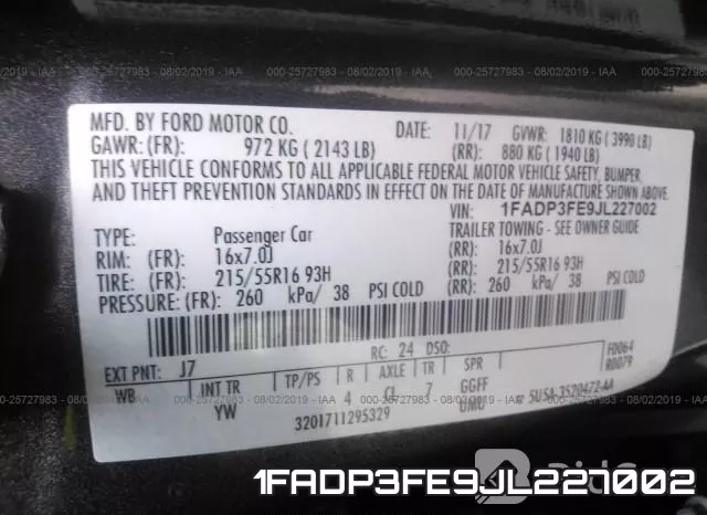 1FADP3FE9JL227002 фото 10
