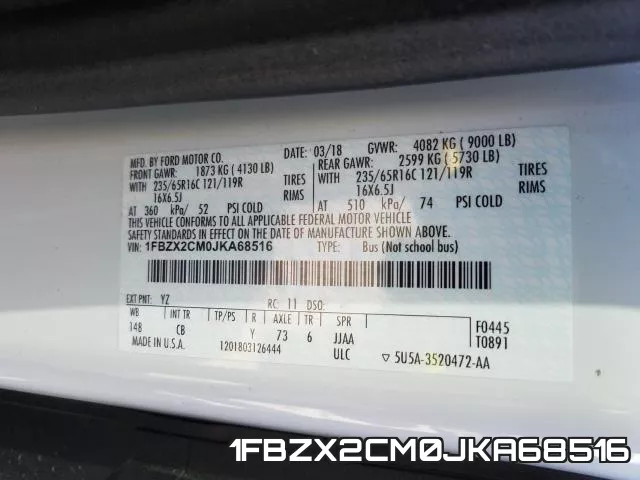 1FBZX2CM0JKA68516 фото 2