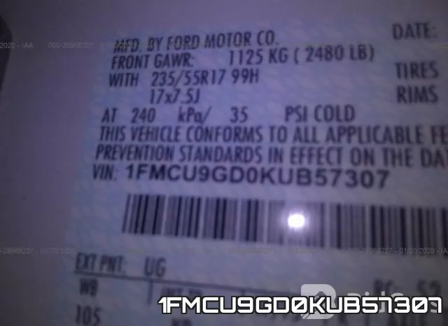 1FMCU9GD0KUB57307 фото 10