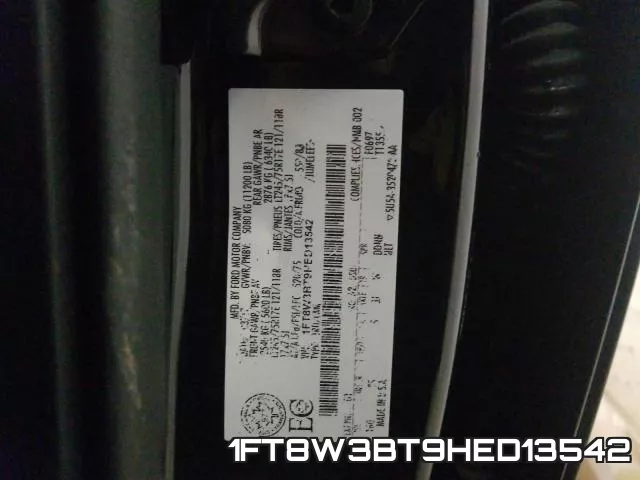 1FT8W3BT9HED13542 фото 2