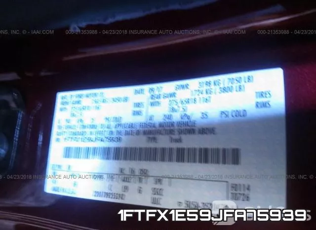 1FTFX1E59JFA75939 фото 10