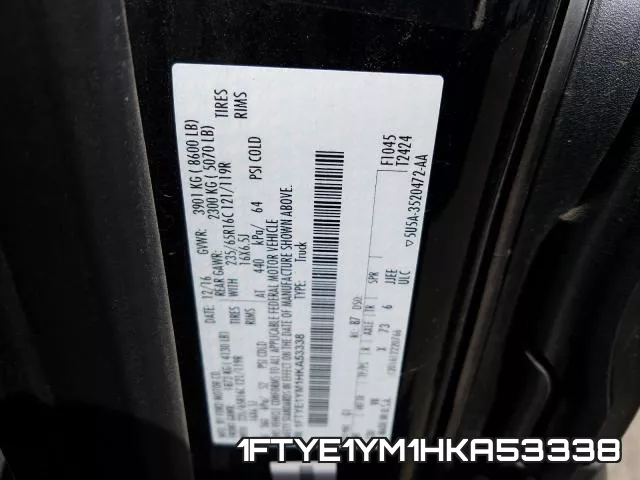 1FTYE1YM1HKA53338 фото 2