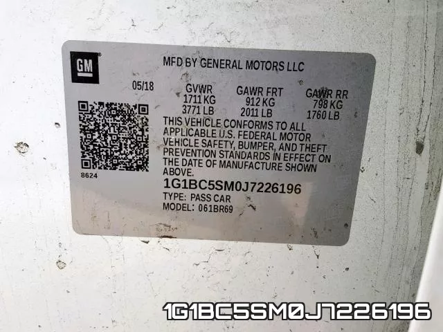 1G1BC5SM0J7226196 фото 2