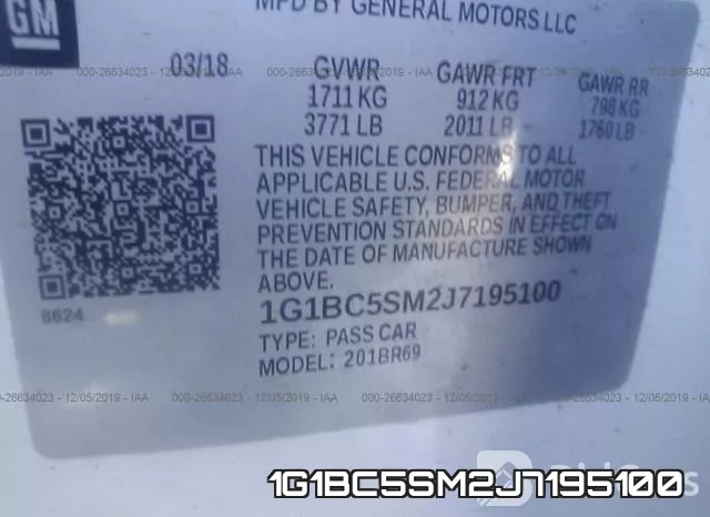 1G1BC5SM2J7195100 фото 10