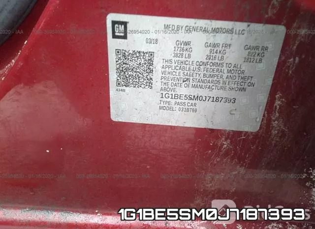 1G1BE5SM0J7187393 фото 10