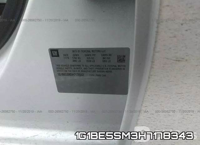 1G1BE5SM3H7178343 фото 10