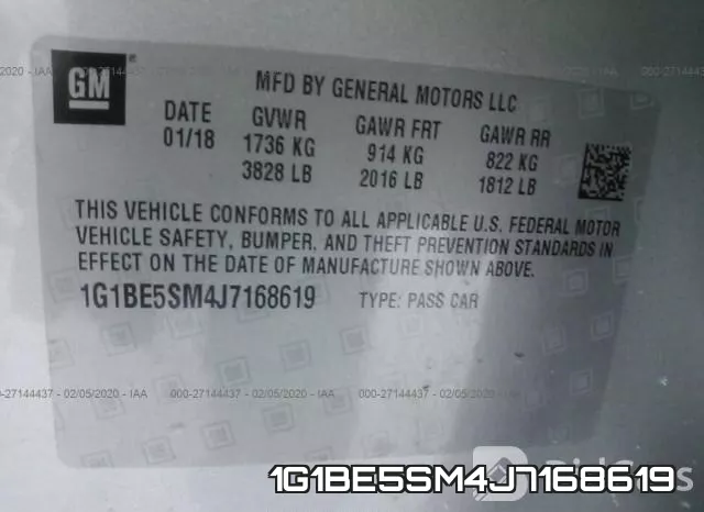 1G1BE5SM4J7168619 фото 10