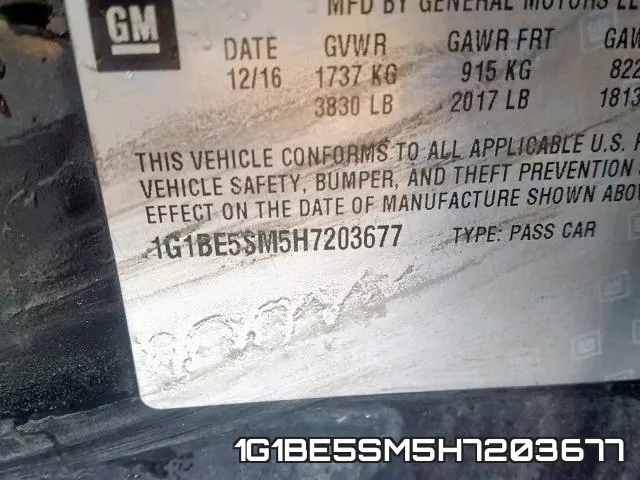 1G1BE5SM5H7203677 фото 2