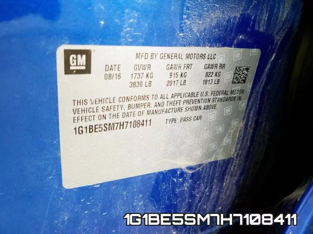 1G1BE5SM7H7108411 фото 2