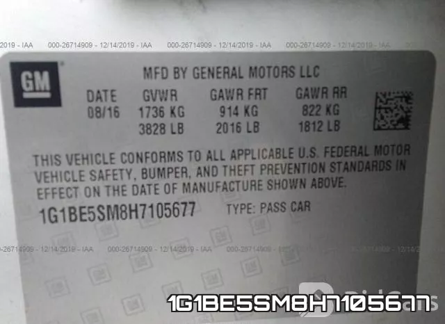 1G1BE5SM8H7105677 фото 10