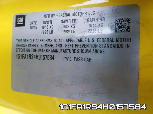 1G1FA1RS4H0157584 фото 2