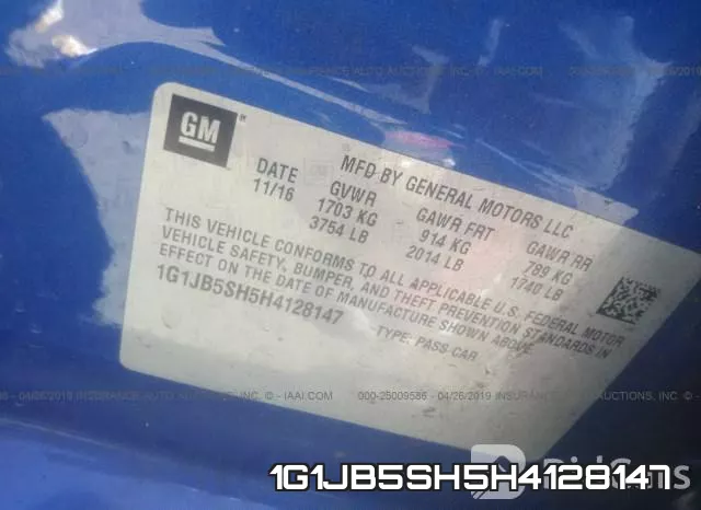 1G1JB5SH5H4128147 фото 10