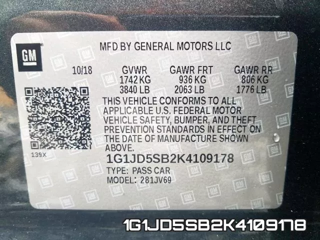 1G1JD5SB2K4109178 фото 2