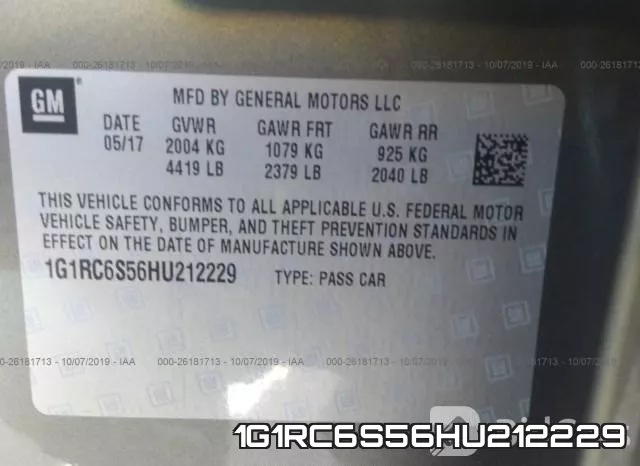 1G1RC6S56HU212229 фото 10