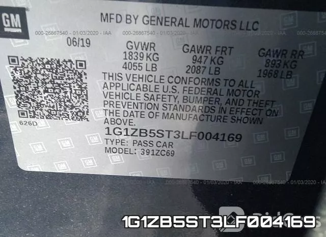 1G1ZB5ST3LF004169 фото 10