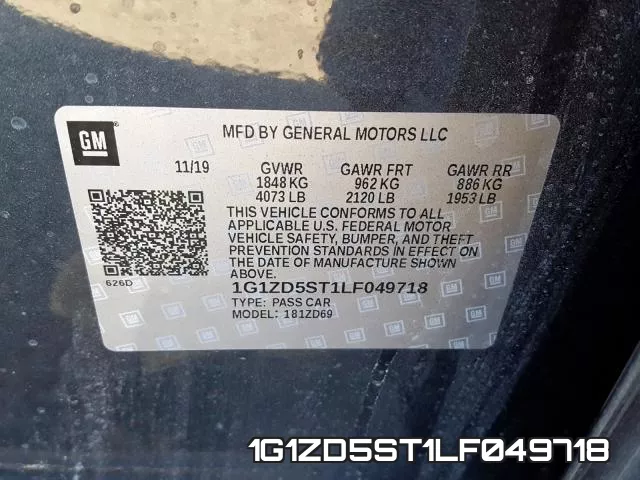 1G1ZD5ST1LF049718 фото 2