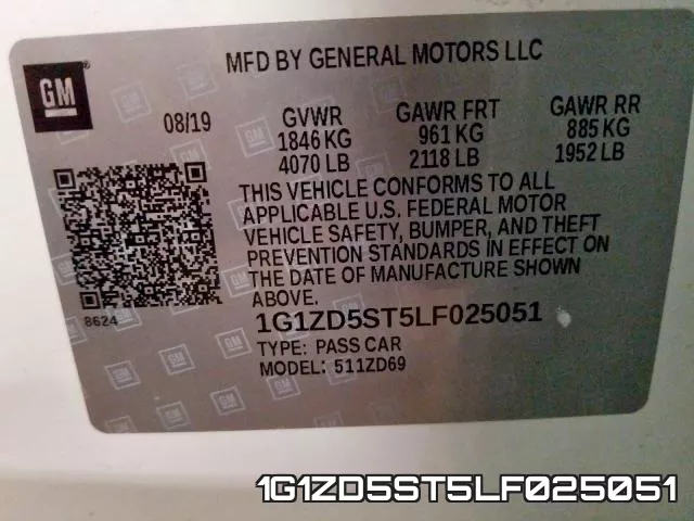 1G1ZD5ST5LF025051 фото 2