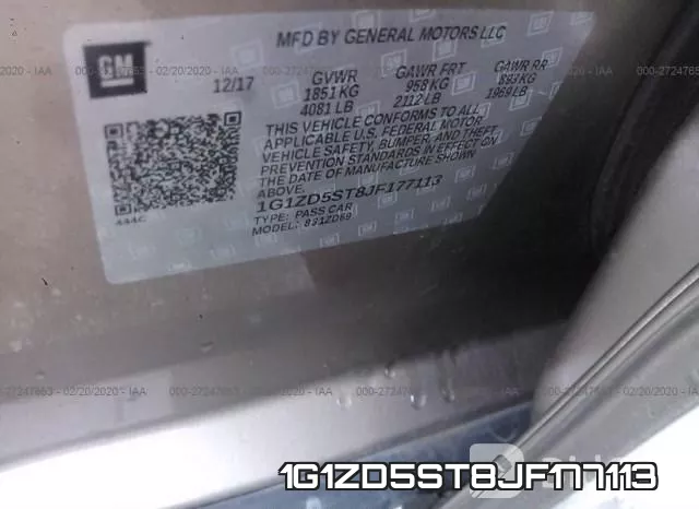 1G1ZD5ST8JF177113 фото 10