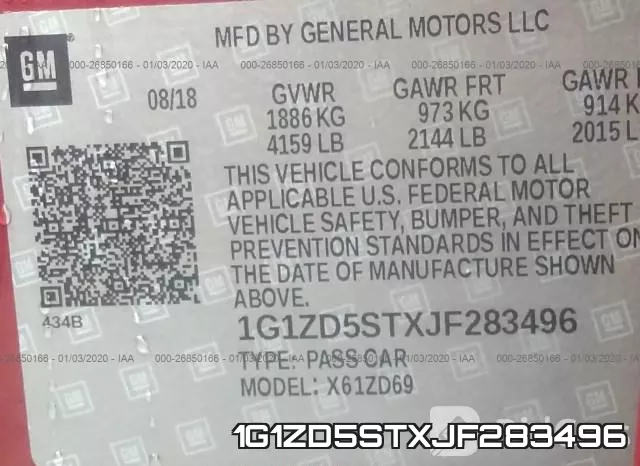 1G1ZD5STXJF283496 фото 10