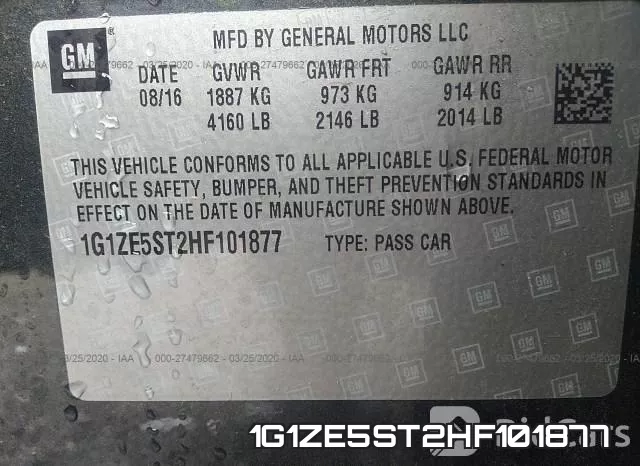 1G1ZE5ST2HF101877 фото 10