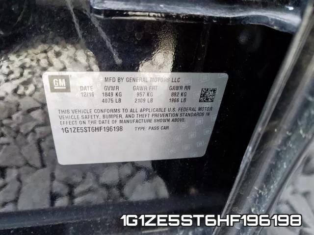 1G1ZE5ST6HF196198 фото 2