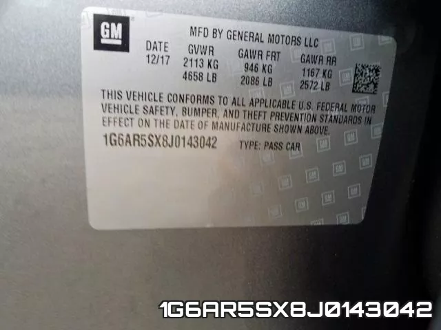1G6AR5SX8J0143042 фото 2